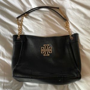 Black leather Tory Burch shoulder bag